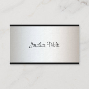 Carte De Visite Élégant Moderne Minimaliste Simple Professionnel L