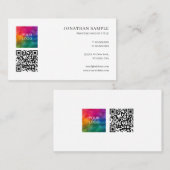 Carte De Visite Élégant Moderne Modèle élégant Mignonne Signature  (Devant / Derrière)