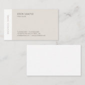 Carte De Visite Élégant moderne moderne simple Modèle professionne (Devant / Derrière)