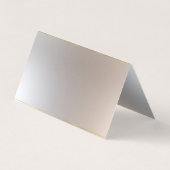 Carte De Visite Élégant moderne Monogram Gold Silver Modèle (Dos)