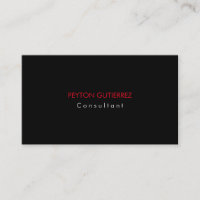 Élégant moderne noir rouge minimaliste