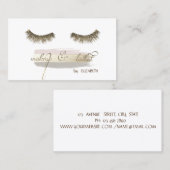 Carte De Visite Élégant moderne, Parties scintillant Lashes, Brush (Devant / Derrière)