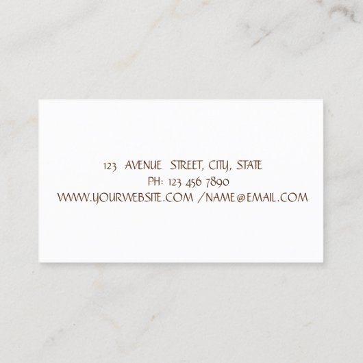 Carte De Visite Élégant moderne, Parties scintillant Lashes, Brush (Dos)