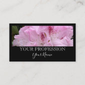 Carte De Visite Élégant moderne photo personnalisée noir professio (Devant)