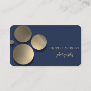 Carte De Visite Élégant moderne, Points, Bleu