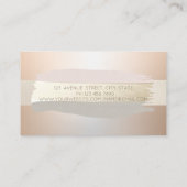 Carte De Visite Élégant Moderne Professionnel, Brosse Stroke (Dos)