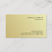 Carte De Visite Elégant moderne professionnel Gold Look Luxe (Devant)