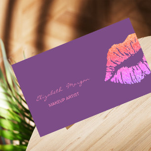 Carte De Visite Élégant Moderne Professionnel, Lèvres de Parties s