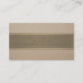 Carte De Visite Élégant Moderne Professionnel, Lotus, Bande (Dos)