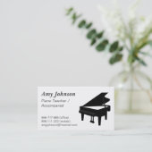 Carte De Visite Élégant, moderne, professionnel, professeur de (Debout devant)