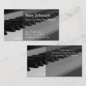 Carte De Visite Élégant, moderne, professionnel, professeur de (Devant / Derrière)