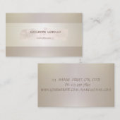 Carte De Visite Élégant Moderne Professionnel Sophistiqué, Stripé (Devant / Derrière)