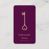 Carte De Visite Élégant Moderne Realtor Agent Immobilier (Devant)