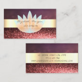 Carte De Visite Elégant Moderne Réservateur Professionnel Stripe, (Devant / Derrière)