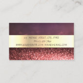 Carte De Visite Elégant Moderne Réservateur Professionnel Stripe, (Dos)