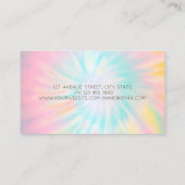 Carte De Visite Elégant, moderne, Rose or Cupcake Tie Dye (Dos)