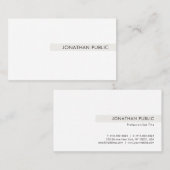 Carte De Visite Élégant Moderne Simple Design Modèle professionnel (Devant / Derrière)