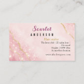 Carte De Visite Élégant moderne simple gliterie (Dos)