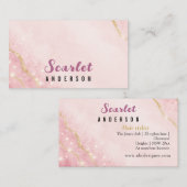 Carte De Visite Élégant moderne simple gliterie (Devant / Derrière)