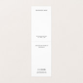 Carte De Visite Élégant moderne simple Monogramme Tente Plier plié (Intérieur déplié)