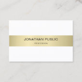 Carte De Visite Elégant Moderne Simple Plaine Luxe Design tendance (Devant)