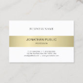 Carte De Visite Elégant Moderne Simple Plaine Luxe Design tendance (Dos)