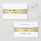 Carte De Visite Elégant Moderne Simple Plaine Luxe Design tendance (Devant / Derrière)