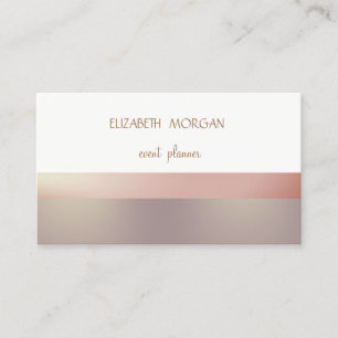 Carte De Visite Élégant Moderne Simple Rayures Roses