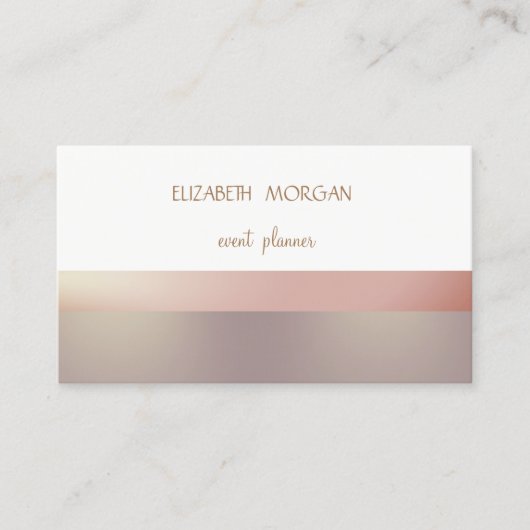 Carte De Visite Élégant Moderne Simple Rayures Roses (Devant)
