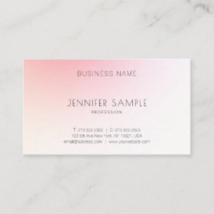 Carte De Visite Élégant Moderne Simple Rose Abstrait Luxe