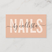 Carte De Visite Élégant Moderne Simple Typographie Clou Artiste (Devant)