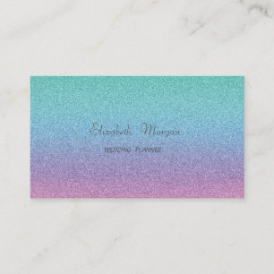 Carte De Visite Élégant Moderne Sophistiqué Paillettes Ombré