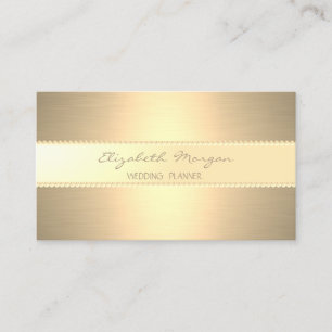 Carte De Visite Élégant Moderne , Stylé , Doré Faux , Rayures , Pe
