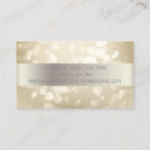 Carte De Visite Élégant Moderne Style Stripe Bokeh (Dos)