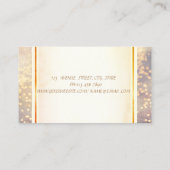 Carte De Visite Élégant Moderne tendance, Bokeh, Lashes (Dos)