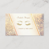 Carte De Visite Élégant Moderne tendance, Bokeh, Lashes (Devant)