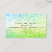 Carte De Visite Élégant moniteur de yoga Bokeh Gold Tree (Dos)