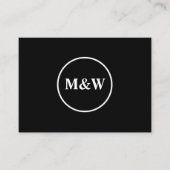 Carte De Visite Élégant Monogram Professional (Devant)