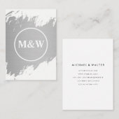 Carte De Visite Élégant Monogram Professional (Devant / Derrière)