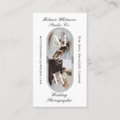 Carte De Visite Elegant Monogram Wedding Photographer Arch Photos (Devant)