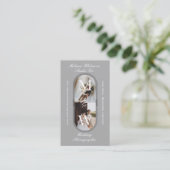 Carte De Visite Elegant Monogram Wedding Photographer Arch Photos (Debout devant)