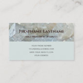 Carte De Visite Élégant monogramme à deux tons surface cristal cla (Dos)