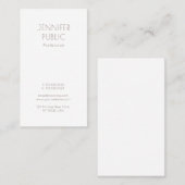 Carte De Visite Élégant Monogramme Design Moderne Professionnel (Devant / Derrière)