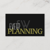 Carte De Visite Élégant Monogramme et photo vert d'olive noire (Devant)