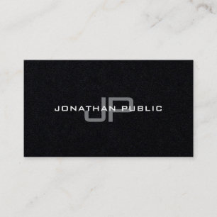 Carte De Visite Élégant Monogramme minimaliste sobre luxe tendance