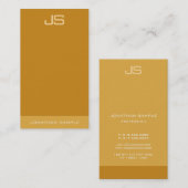 Carte De Visite Élégant Monogramme moderne Modèle vertical tendanc (Devant / Derrière)