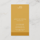 Carte De Visite Élégant Monogramme moderne Modèle vertical tendanc (Dos)