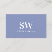 Carte De Visite Élégant Monogramme moderne Périmètre minimale (Devant)