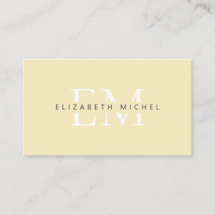 Carte De Visite Élégant monogramme moderne soleil professionnel