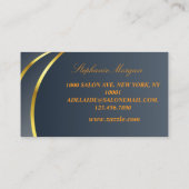 Carte De Visite Élégant Monogramme professionnel moderne (Dos)